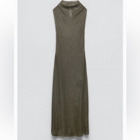 Zara Dresses & Skirts - Zara Draped Mesh Knit Dress